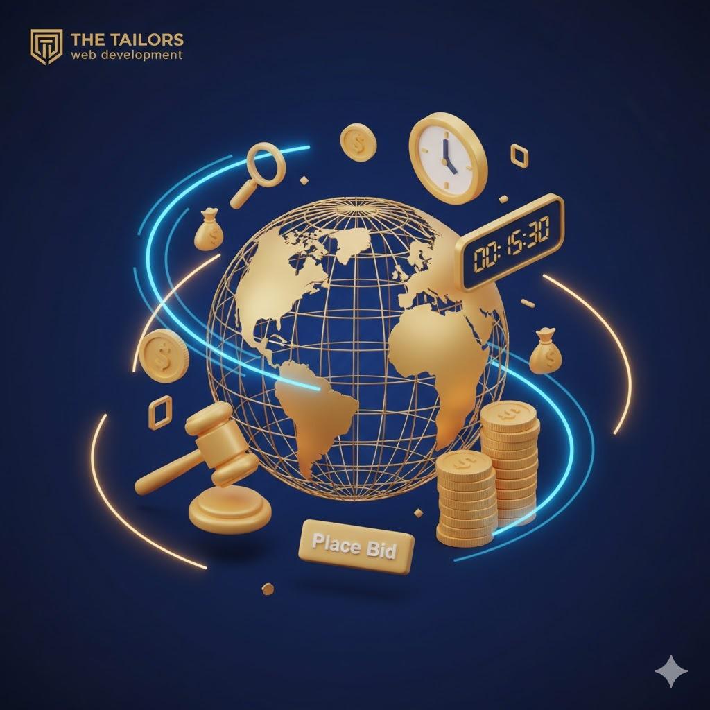 تصميم موقع مزادات إلكترونية(سيارات-عقارات-الكترونيات-...)